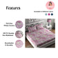 CHHAVI INDIA 210 TC Microfiber Printed Double Bedsheet With Pillow Covers