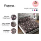 CHHAVI INDIA 210 TC Microfiber Printed Double Bedsheet With Pillow Covers