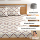 CHHAVI INDIA 210 TC Microfiber Printed Double Bedsheet With Pillow Covers