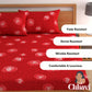 CHHAVI INDIA 210 TC Microfiber Printed Double Bedsheet With Pillow Covers