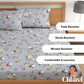 CHHAVI INDIA 210 TC Microfiber Printed King Size Bedsheet With Pillow Covers