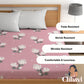 CHHAVI INDIA 210 TC Microfiber Printed King Size Bedsheet With Pillow Covers