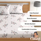 CHHAVI INDIA 210 TC Microfiber Printed King Size Bedsheet With Pillow Covers