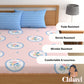 CHHAVI INDIA 210 TC Microfiber Printed King Size Bedsheet With Pillow Covers