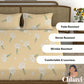 CHHAVI INDIA 210 TC Microfiber Printed King Size Bedsheet With Pillow Covers