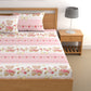 DREAMLET 180TC Glace Cotton Bedsheet with 2 Pillow Covers DB379