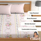 CHHAVI INDIA 210 TC Microfiber Printed King Size Bedsheet With Pillow Covers