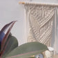 CG Homes MACRAME WALL HANGING WITH WOODEN SHELF